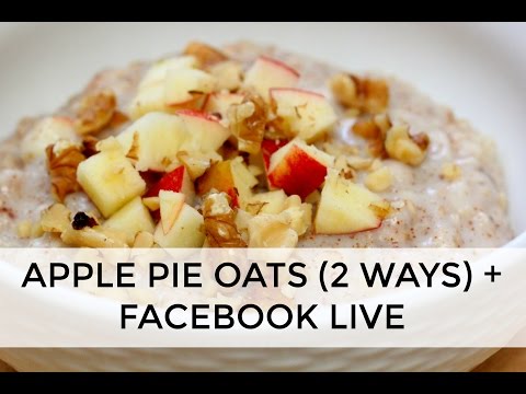 Apple Pie Oats LIVE from FaceBook | Clean & Delicious - UCj0V0aG4LcdHmdPJ7aTtSCQ