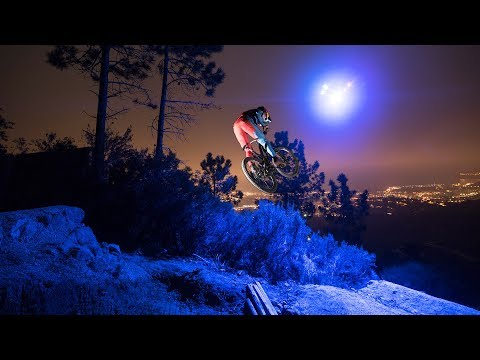 Loic Bruni's Midnight MTB Ride on a Trail lit by a Drone! - UCblfuW_4rakIf2h6aqANefA