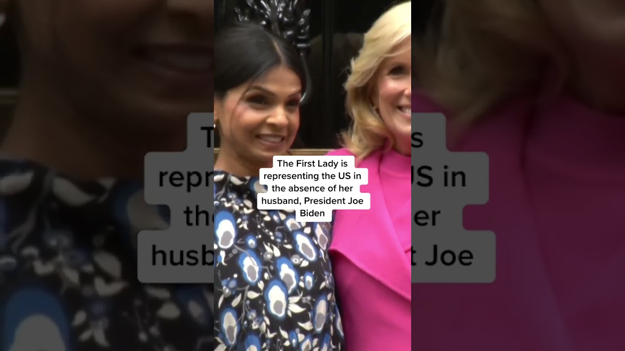 Jill Biden greeted by Rishi Sunak’s wife