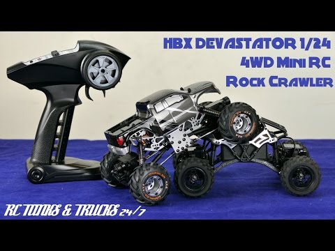 1/24 Mini RC Rock Crawler Metal Chassis, 4x4, All Wheel Steering RTR - HBX DEVASTATOR - UC1JRbSw-V1TgKF6JPovFfpA