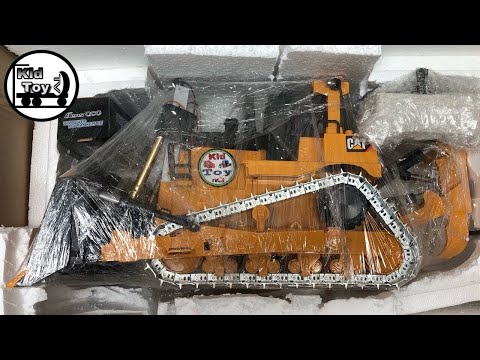 rc excavator unboxing toys review huina 580 hydraulic fullmetal flysky