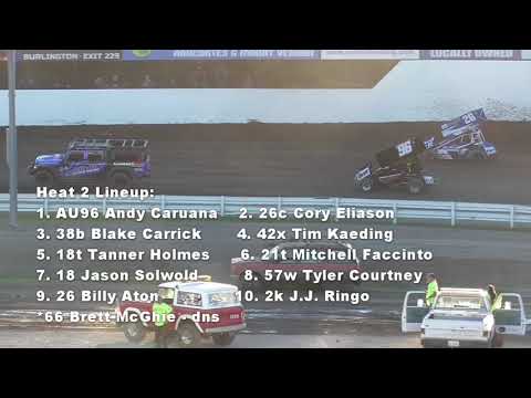 6/23/22 Skagit Speedway NARC 410 Sprints Dirt Cup Night #1 (Heats, B-Main, A-Main, &amp; Qualifying) - dirt track racing video image