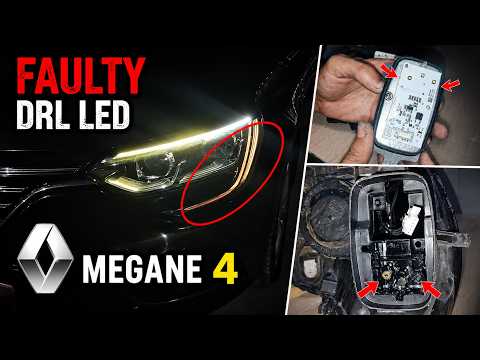 Comment remplacer l'ampoule diurne à LED du phare avant de la Renault Megane
