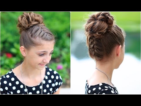 Double French Messy Bun | Updo Hairstyles - UC2LgZ_4GzSFQS-3a87_Jc6w