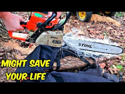 Do Chainsaw Safety Chaps Actually Work? (Slow Mo) - UCe_vXdMrHHseZ_esYUskSBw