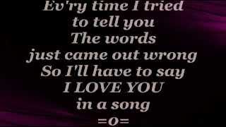JIM CROCE - I'll Have To Say I Love You In A Song (Lyrics)