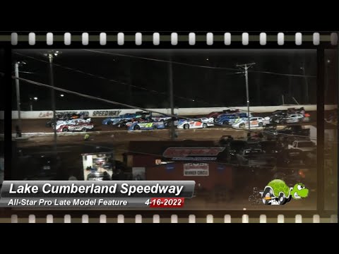 Lake Cumberland Speedway - All-Star Pro Late Model feature - 4/16/2022 - dirt track racing video image