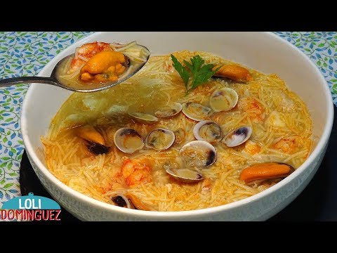 Sopa de pescado y marisco o Sopa Marinera. Receta fácil. Recetas paso a paso. Loli Domínguez - UC5ONfXPjWgqElh0NZaRJ1tg