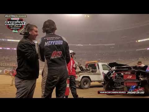 Flip with #13 Charlie Mefford - 2022 Gateway Dirt Nationals in his Open Wheel Modified - dirt track racing video image