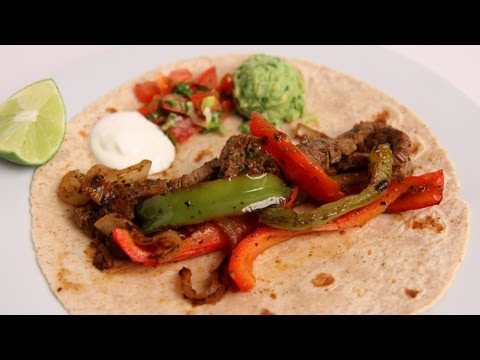 Homemade Steak Fajitas Recipe - Laura Vitale - Laura in the Kitchen Episode 381 - UCNbngWUqL2eqRw12yAwcICg