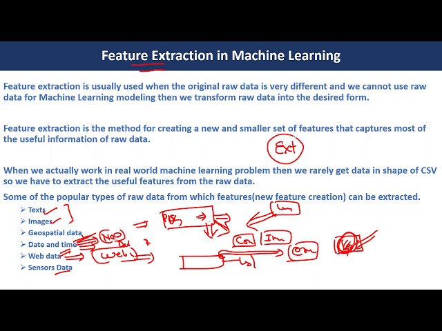 How to Extract Features for Machine Learning