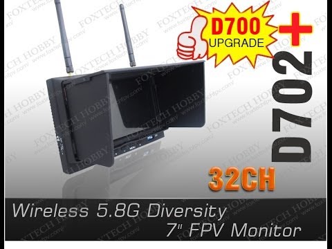 Foxtech 32CH 5.8G Diversity Receiver 7" D702 Plus Monitor - UCzVmIzWnHkWFSnYQeYnf0OA