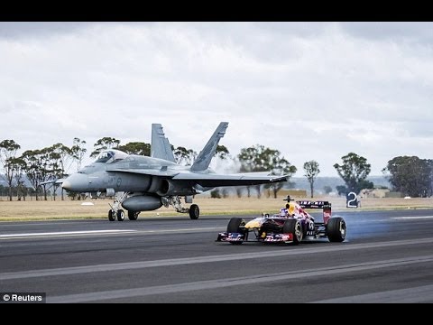 Red Bull F1 VS F18 Jet | DRAG RACE - UCl5ijI4ZXN2ki7PeQajbFrA