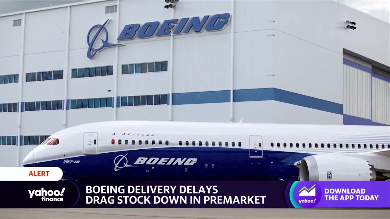 Boeing stock declines following warning on deliveries