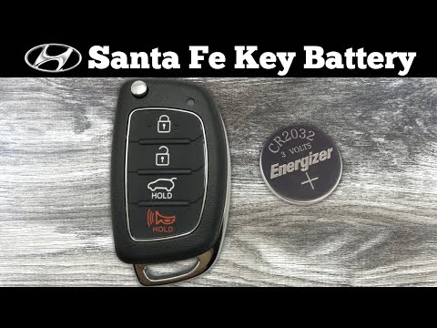 How to replace the battery of the Hyundai Santa Fe remote control ...