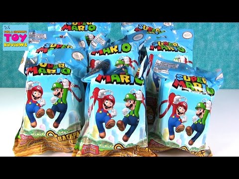 Super Mario Backpack Buddies Nintendo Blind Bag Clips Keychain Opening | PSToyReviews - UCZdJCx_zEqvOI7RFG-mWmuw