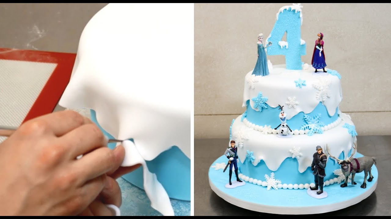 How To Make A Frozen Disney Cake By CakesStepbyStep