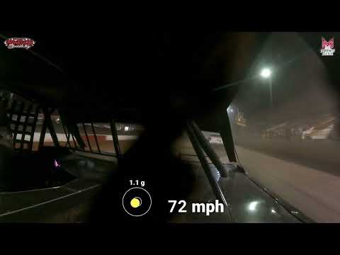 #16M Jimmy McGarrah - USRA Stock Car - 4-20-2024 Tri-State Speedway - In Car Camera - dirt track racing video image