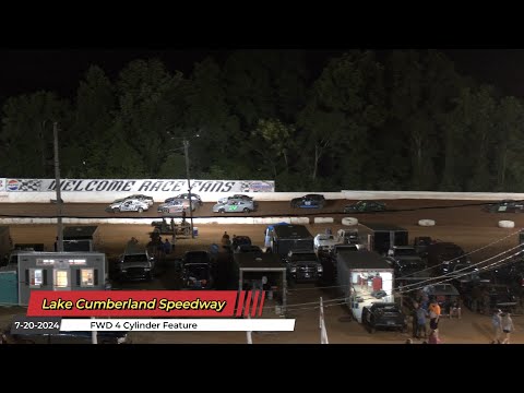 Lake Cumberland Speedway - FWD 4 Cylinder Feature - 7/20/2024 - dirt track racing video image