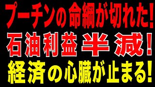 2025/8/31　ロシア石油帝国 崩壊！石油利益 半減！国家財政に“致命の穴” 年金生活者も直撃。石油・ガス歳入不足で露経済パニック。プー