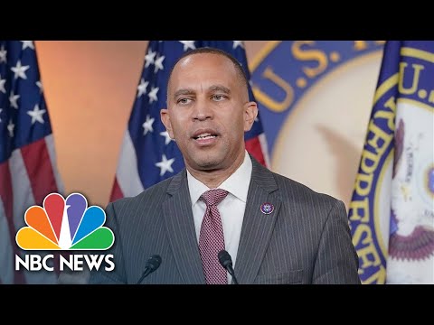 LIVE: Jeffries holds weekly press conference | NBC News