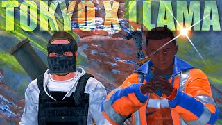 YouTube thumbnail for luckyllama's video titled 'A RUST SILENT FILM - LUCKYLLAMA x ALONEINTOKYO'