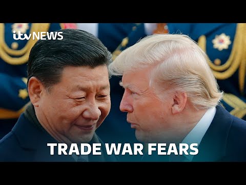 US-China trade war fears grow as White House confirms 104% tariffs on some Chinese goods | ITV News