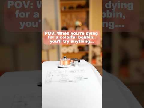 Emergency Bobbin Hack🚨| Wind Your Own Colorful Bobbins Fast #shorts