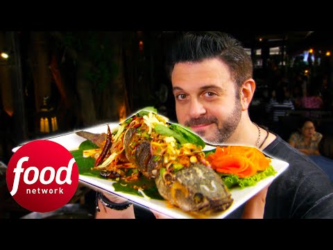 Adam Tries Thai Fried Mullet With Mango at Hidden Riverside Eatery | Secret Eats With Adam Richman