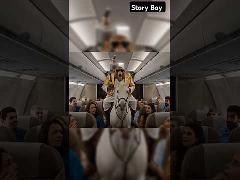 बंदर प्लेन में ऑक्सीजन बेच रहा है | #ai | #aishorts | #trending | #monkey | #cartoon | #funny