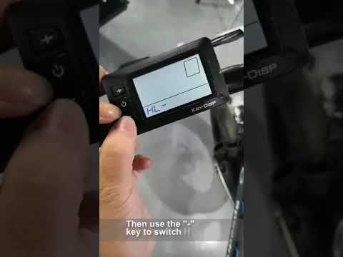 How to set the throttle push function HL-Y/N for Meter KD21C