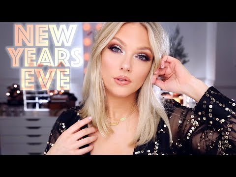 NEW YEARS EVE MAKEUP | Silver + Gold