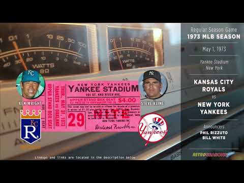 1973 Kansas City Royals vs New York Yankees -  Radio Broadcast video clip