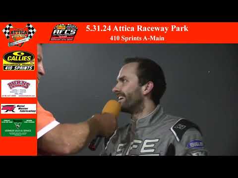 5.31.24 Attica Raceway Park 410 Sprints A-Main - dirt track racing video image