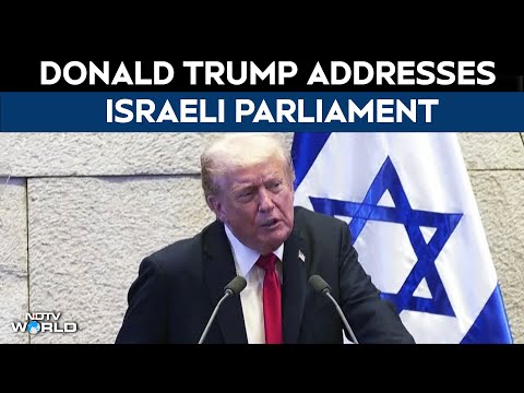 Trump Addresses Knesset | US President Donald Trump Addresses Israeli Parliament