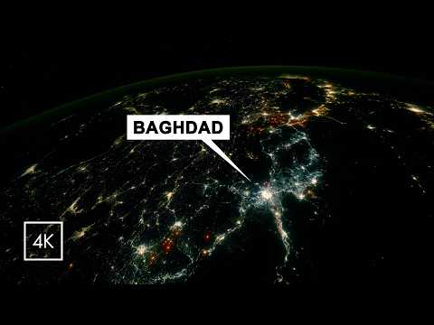 Lights of Europe & The Middle East ✨ ISS Remastered