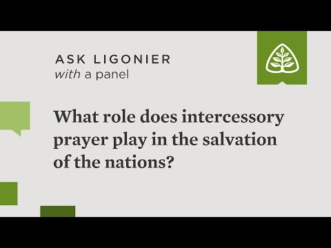 What role does intercessory prayer play in the salvation of the nations?