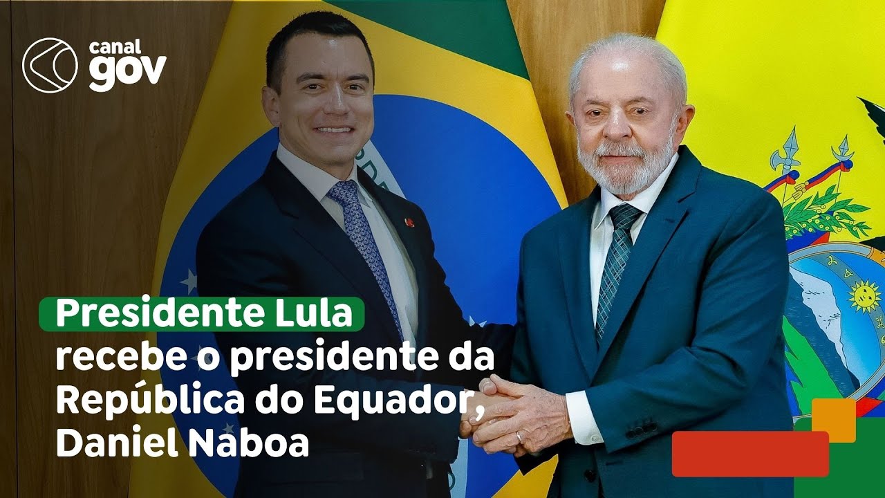 🔴 Lula e presidente do Equador participam de cerimônia de assinatura de atos e declaração à imprensa