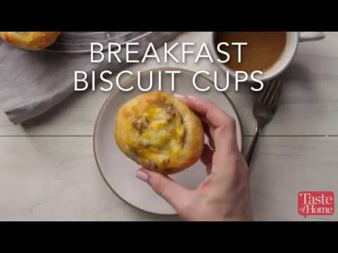 Breakfast Biscuit Cups