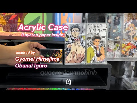 Handmade Acrylic Cases of Gyomei & Obanai | Demon Slayer Display