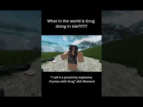 Grug in roblox Isle 10 #roblox #memes #robloxisle #grug #funny #croods #isle10 #meme #animation