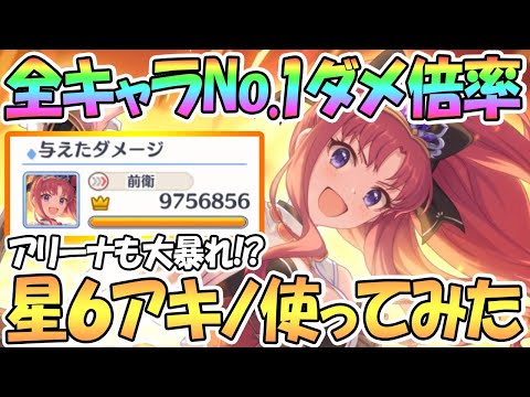 【プリコネR】ぶっ壊れ火力を授かった星６アキノさん使ってみたので性能解説！【アキノ】