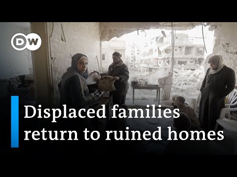 Displaced Gazans return to their homes in the north | DW News