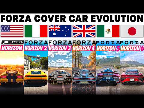 Forza Horizon | The Evolution of Every Forza Horizon Cover Car | Forza Horizon 6