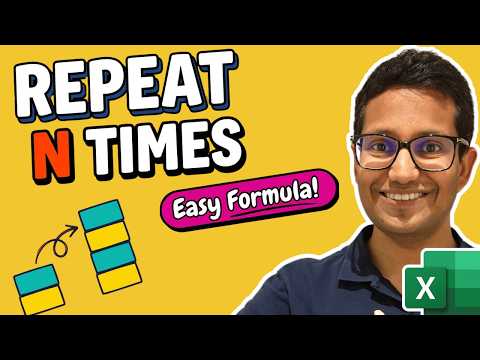 Repeat Entire Range N Times in Excel (EASY Formula Tricks)