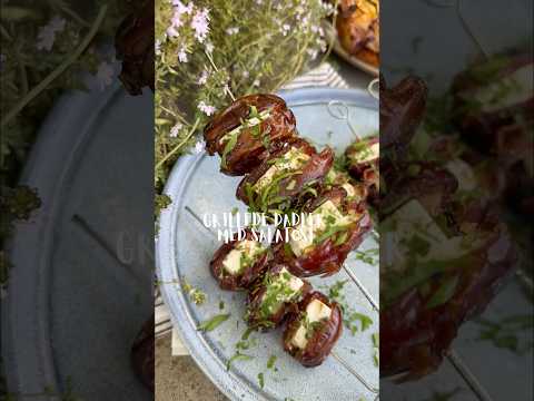 Grillede dadler med salatost - nem og lækker opskrift til grillen
