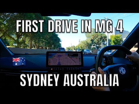 My First Time Driving 2023 MG4 Electric Vehicle in Sydney Australia