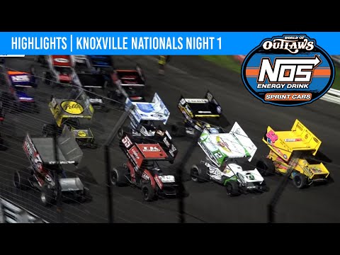 World of Outlaws NOS Energy Drink Sprint Cars | Knoxville Raceway | August 9, 2023 | HIGHLIGHTS - dirt track racing video image