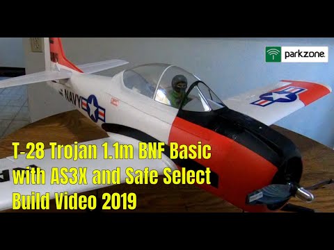 Parkzone T-28 Trojan 1.1m BNF Basic with AS3X and Safe select 2019 Build Video - UCtw-AVI0_PsFqFDtWwIrrPA
