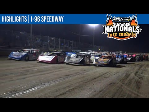 DIRTcar Summer Nationals Late Models at I-96 Speedway August 19, 2021 | HIGHLIGHTS - dirt track racing video image